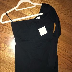 Black off the shoulder dress